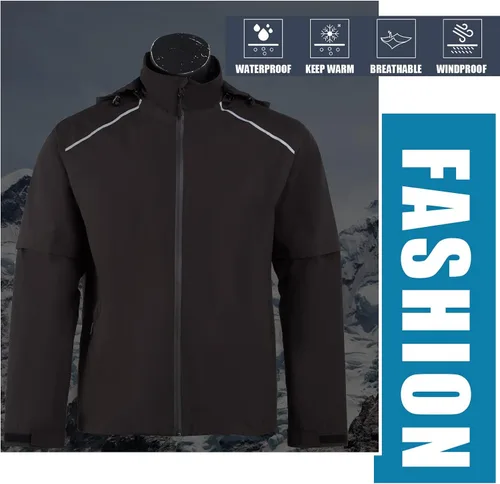 Vista 7 de K.E.J. Chaqueta impermeable de golf para hombre, impermeable, ligera, traje de golf para senderismo, ciclismo, correr, camping, viajes