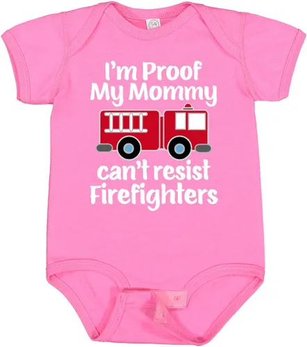 Vista 23 de inktastic Body para bebé bombero y papá bombero 0040 Negro