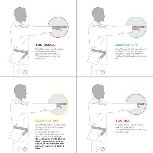 Vista 42 de Sanabul Essentials V.2 Ultra Light BJJ Jiu Jitsu Gi (ver guía especial de tallas)