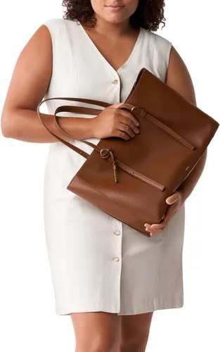 Vista 5 de Fossil Bolso de mano Kier de cuero vegano de cactus para mujer