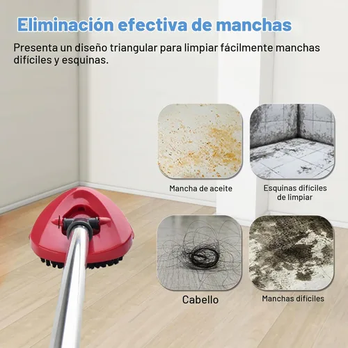 Vista 8 de Mango de trapeador para sistema O Cedar RinseClean de 2 tanques, cepillo de fregado y base de trapeador giratorio compatible con O-Cedar, asas