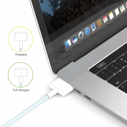 Vista 4 de Adaptador de corriente de 85 W compatible con Mac Book Pro 2015 Cargador de 85 W AC Fast 2T Adaptador de corriente compatible con A1466 A1278