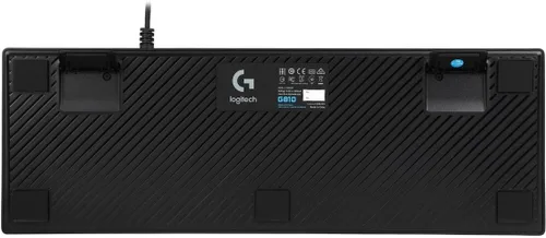 Vista 5 de Logitech G Teclado mecánico para juegos 810 Orion Spectrum RGB - Control multimedia de fácil acceso, LED multicolor retroiluminado, interruptores