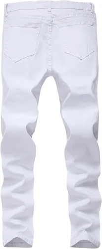 Vista 2 de Pantalón de jean elastizado ajustado moderno para hombre