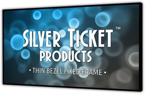 Vista 2 de Silver Ticket Products Serie S7 - Marco fijo de cine en casa de 6 piezas, marco fijo 4K/8K Ultra HD, HDTV, HDR y pantalla de proyección 3D activa