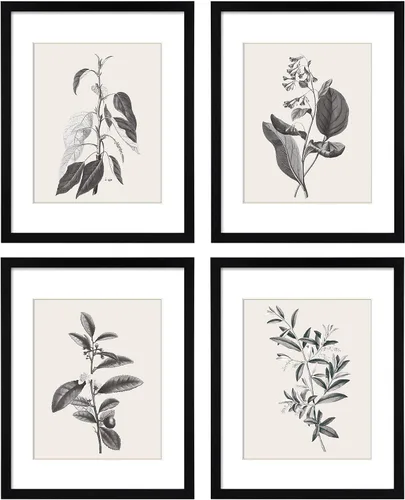 Vista 8 de ArtbyHannah Arte de pared enmarcado para decoración de pared rústica de cocina, juego de marcos de fotos negros de 8 x 10 pulgadas, juego de collage
