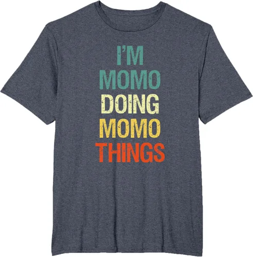 Vista 75 de I'M Momo Doing Momo Things - Camiseta de regalo con nombre personalizado, Negro, S