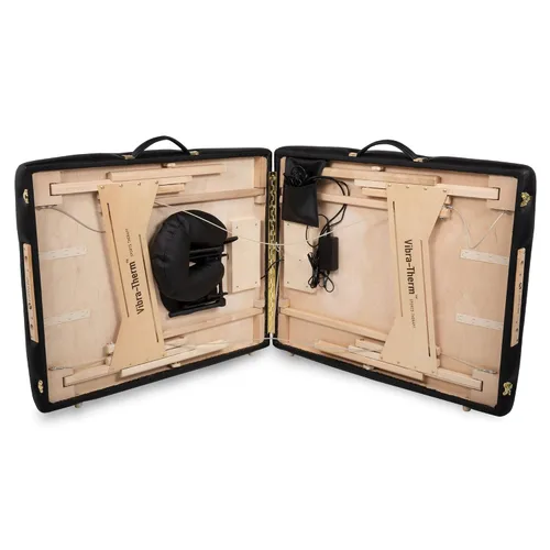 Vista 3 de EarthLite Mesa de terapia deportiva Vibra-Therm - Vibración y calor integrados, recuperación y calentamiento mejorados, paquete completo, Negro