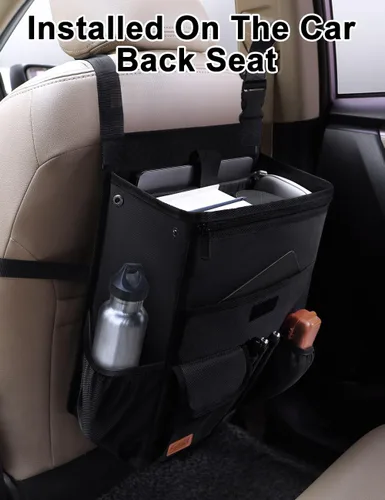 Vista 8 de Smof Organizador de automóvil para asiento delantero, organizador de almacenamiento de asiento de automóvil colgante para oficina, niños, camión