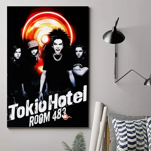 Vista 6 de ALKANI Póster de Tokio Hotel Rock Band Music Posters Lienzo Arte Póster Decoración Dormitorio Póster 12x18 pulgadas (11.8x17.7 in)