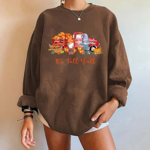 Vista 3 de SIUMOPA Women's Oversize Pullover Sweatshirts Crew Neck Long Sleeve Sweatshirt Classic Fit Casual Tops Comfy Athletic Shirts