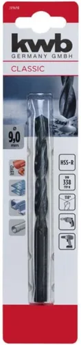 Vista 7 de kwb Broca metálica laminada y tratada al vapor HSS de 0.039 in con ángulo de punto de 118 ° para taladros inalámbricos comunes y máquinas de taladro