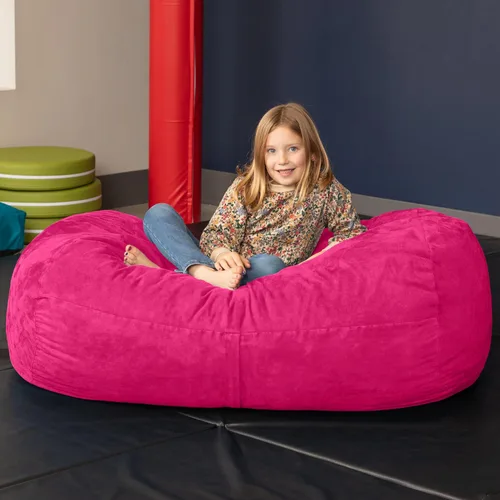 Vista 3 de Jaxx Lounger Jr. Puff Rosa