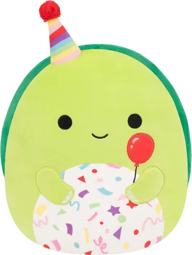 Vista 10 de Squishmallows Cartel original de 12 pulgadas de Colin the Cow Holding "Happy Birthday" – Peluche oficial de Jazwares (tamaño mediano)