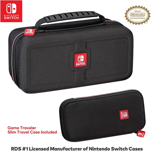 Vista 2 de Game Traveler Nintendo Switch Go Play System Case - Switch Case for Switch OLED, or Switch, 2 Cases-In-One, Allows You To Travel With Your Full