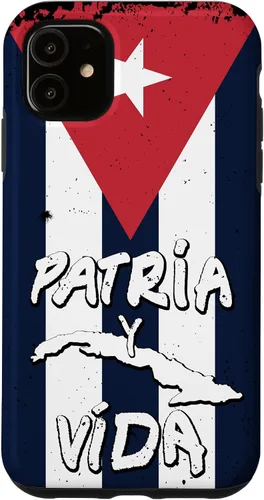 Vista 8 de Patria y Vida Cuban Flag Cuba Roots - Carcasa para iPhone 17, color negro