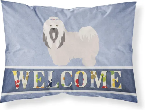 Vista 41 de Caroline's Treasures BB8334PILLOWCASE AIDI Atlas Mountain Dog - Funda de almohada estándar, color azul, ligera, súper suave, de fácil cuidado