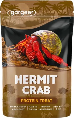 Vista 10 de Gargeer Golosina de Fruta y Frutos Secos para Cangrejo Ermitaño. Ingredientes Premium Deliciosos Sin OMG, para Satisfacer Todas las Necesidades