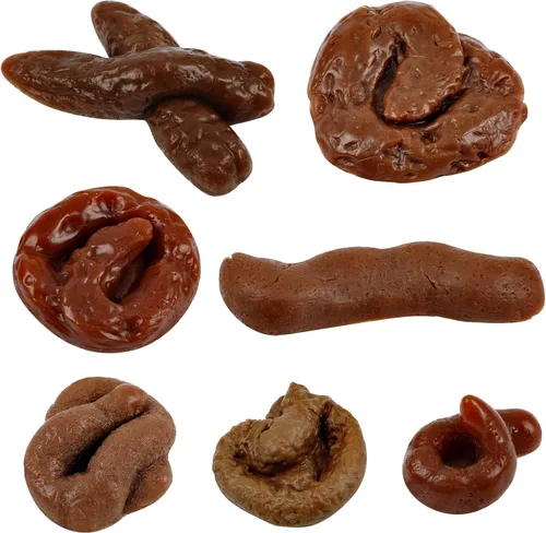 Vista 7 de Chivao 7 piezas de caca falsa realista para bromas, juguetes de truco y bromas prácticas para suministros de fiesta del día de los inocentes