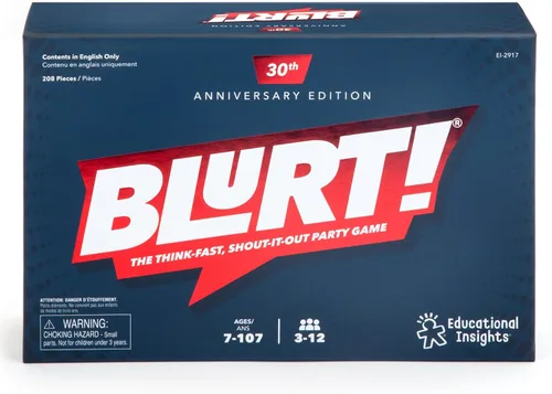 Vista 5 de Educational Insights Blurt! El juego de fiesta rápido, grita y dilo - Juegos familiares para niños y adultos, Juegos de mesa para la noche