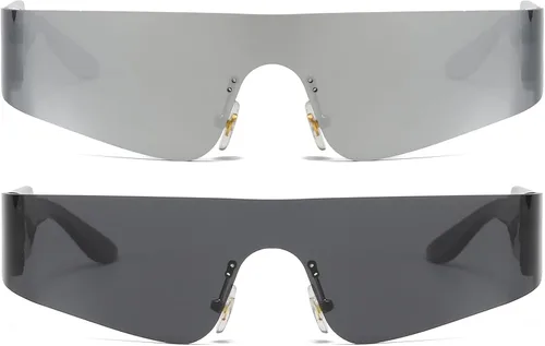 Vista 4 de Palarado Futuristic Y2K - Gafas de sol envolventes de moda