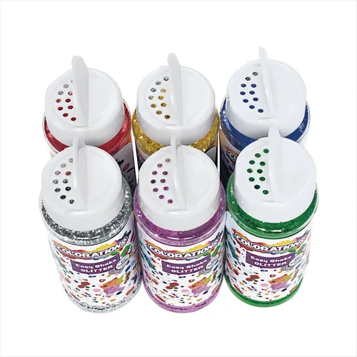 Vista 5 de Colorations Easy Shake Glitter - Juego de 12 (artículo # Zsazsa)