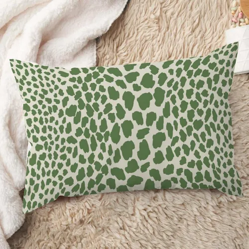 Vista 11 de ArogGeld Funda de almohada de lino azul con estampado de leopardo, diseño de vaca, diseño de animales de granja, color azul marino, guepardo