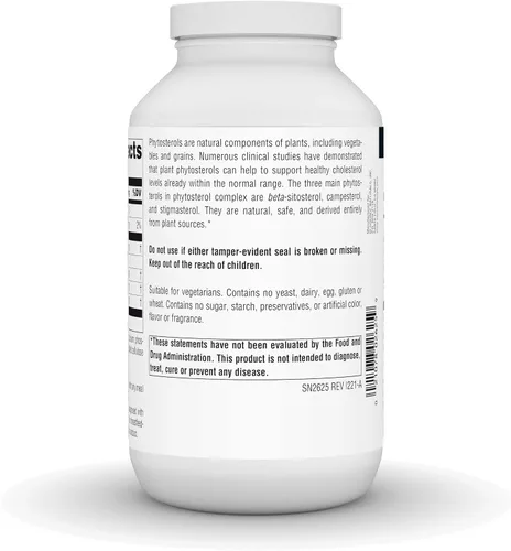 Vista 3 de Source Naturals Mega Strength Beta Sitosterol, de origen vegetal, 375 mg - 240 tabletas