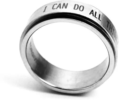Vista 6 de Philippians 413 I Can Do All Things Through Christ Spinner Ring