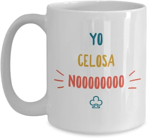 Vista 3 de Taza Cafe Celosa Vaso, taza de café divertidas, tazas personalizadas, taza de café inspiradoras, taza con mensajes positivos., 11onza