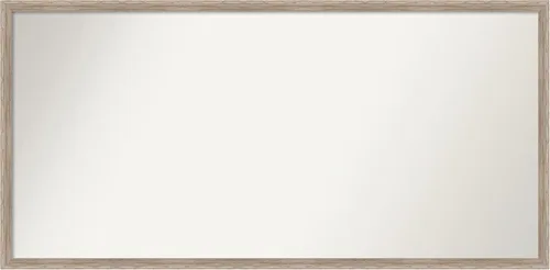 Vista 49 de Amanti Art Espejo de baño blanco para sobre el fregadero, 24 x 27 pulgadas, espejo de tocador rectangular con cuña de madera dura, marco de madera