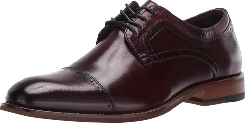 Vista 7 de STACY ADAMS Zapatos Oxford con cordones y puntera para hombre Dickinson Negro