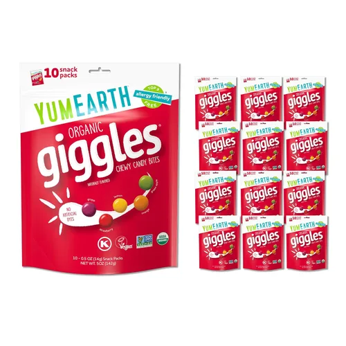 Vista 12 de YumEarth Organic Giggles - Caramelos masticables aptos para alérgicos
