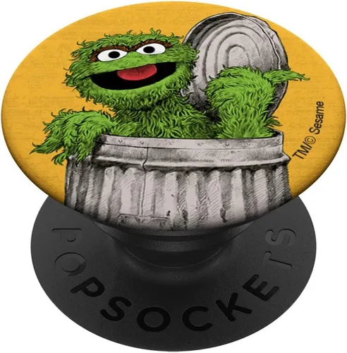 Vista 6 de Sesame Street Oscar the Grouch PopSockets MagSafe PopGrip para iPhone