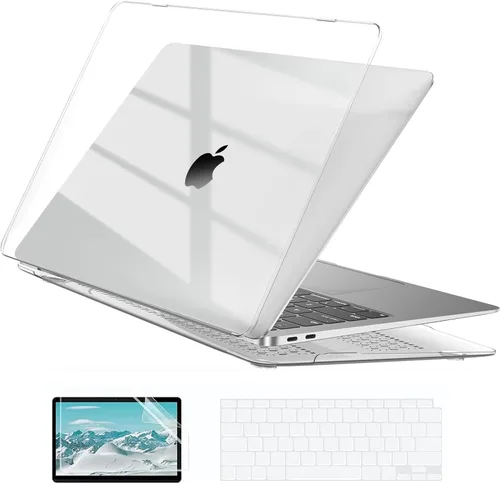 Vista 9 de EooCoo Funda rígida compatible con MacBook Air de 13.3 pulgadas M1 Chip 2021-2018 con pantalla Retina, funda protectora de plástico Air de 13.3
