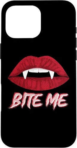 Vista 19 de Bite Me Vampire Fangs DIY Halloween for Aspiring Dracula Case for iPhone 17