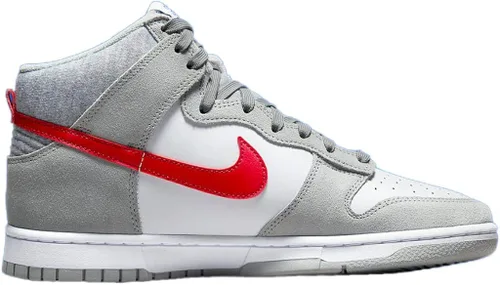 Vista 2 de Nike Dunk Hi SE Lt Smoke GreyGym Red-White (DH9750 001)