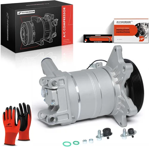 Vista 10 de A-Premium Compresor de aire acondicionado con embrague compatible con Nissan Altima 3.5L 2002-2006, Maxima 3.5L 2003-2008, Sedán, con compresor