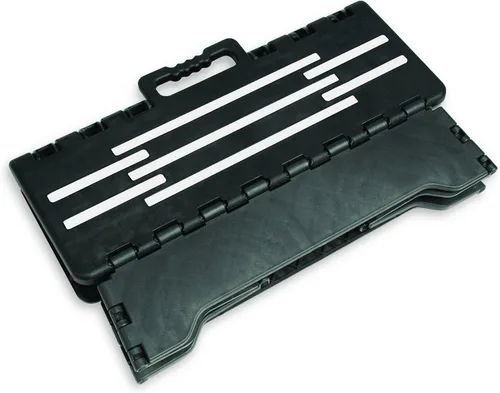 Vista 3 de North American Health + Wellness Escalón plegable portátil, taburete antideslizante de 4 pulgadas con asa, negro