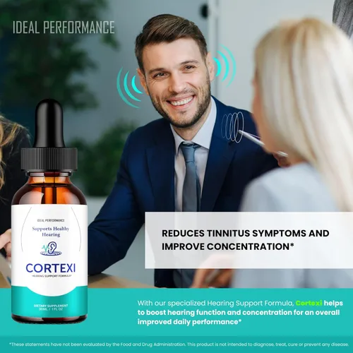 Vista 6 de IDEAL PERFORMANCE Cortexi - Alivio de tinnitus para gotas de oído zumbido, suplemento de apoyo auditivo Cortexi, gotas líquidas, máxima fuerza
