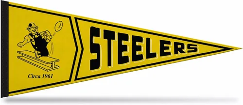 Vista 16 de Rico Industries NFL Retro - Alt 12" x 30" Felt Wall Décor Pennant - Great for Home/Bed Room/Man Cave Décor