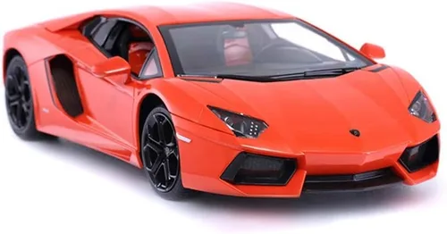 Vista 2 de RASTAR Escala 1/14 Lamborghini Aventador LP700 Radio Control Remoto Modelo Coche R/C RTR (Naranja)