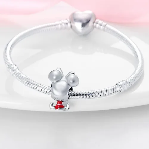 Vista 3 de Bead Charms fit Pandora Bracelet, 925 Sterling Silver Pendant Charm with 5A Cubic Zirconia for Necklace and Bracelet Birthday Mothers Day Jewelry