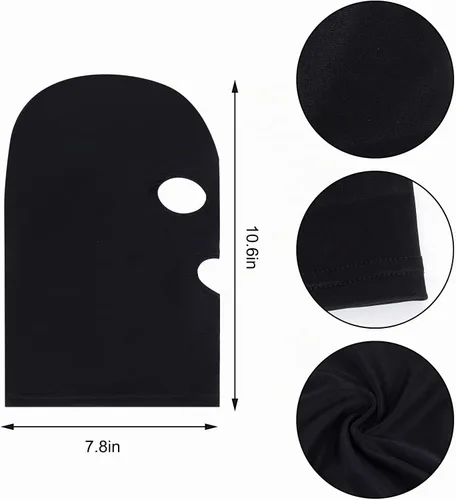 Vista 2 de Máscara de capucha Zentai de cobertura completa de elastano para ojos y boca abiertos (4 unidades)
