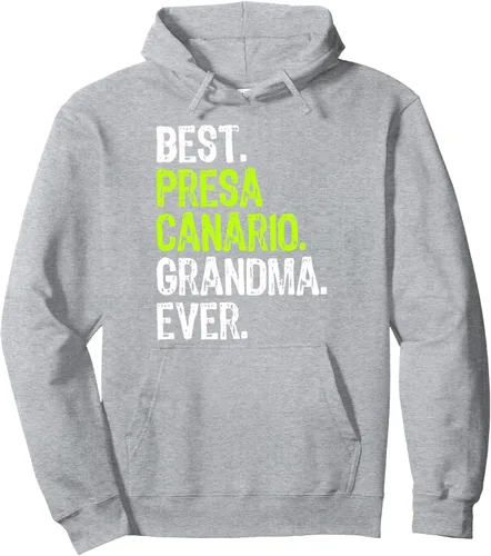 Vista 3 de Sudadera con capucha Best Presa Canario Grandma Ever Dog Lover, Negro