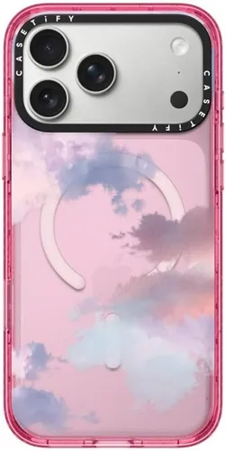 Vista 86 de CASETiFY Impact iPhone Air Case [Delgada/Compatible con Magsafe / 8.2 ft. Protección contra Caídas de Grado Militar 4X] - Lazos - Rosa Arcos