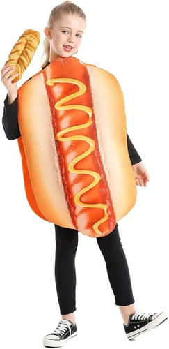 Vista 6 de Seasons Disfraz de perro caliente de Halloween para niños, talla única
