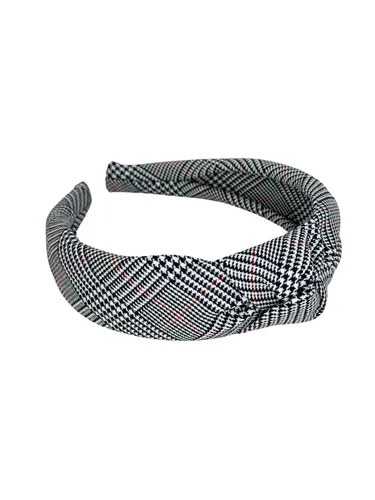 Vista 45 de Diadema anudada de 1.25 pulgadas, uniforme escolar, a cuadros, acolchada, con nudo en la parte superior, diadema de uniforme (cuadros 120)