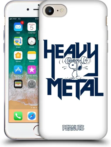 Vista 72 de Head Case Designs Funda de gel con licencia oficial de Peanuts Charlie Brown Good Grief Rock Tees [protección de grado militar] compatible con Apple