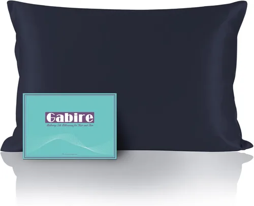 Vista 7 de Gabire Funda de almohada de seda de morera para cabello y piel, evita el acné, fundas de almohada de seda real de ambos lados, funda de almohada